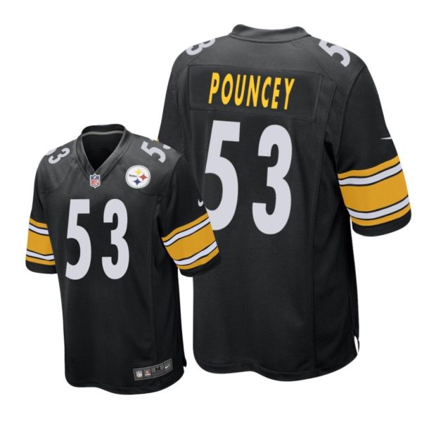 Pittsburgh Steelers #53 Black Men Maurkice Pouncey Game Jersey
