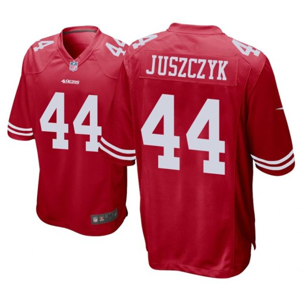 San Francisco 49ers #44 Scarlet Men Kyle Juszczyk Game Jersey