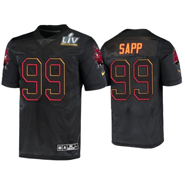 Warren Sapp Tampa Bay Buccaneers Black Super Bowl LV Jersey