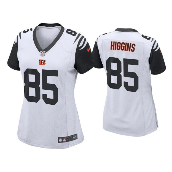 Women 2021 Tee Higgins Cincinnati Bengals Black Alternate Game Jersey