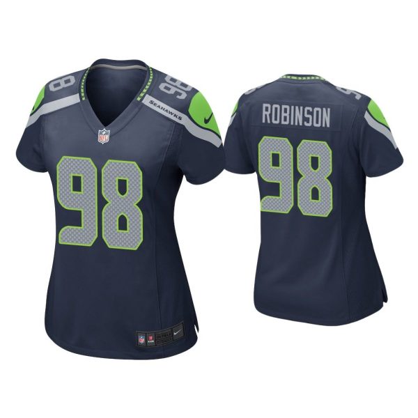 Women Alton Robinson Seattle Seahawks Navy Game Jersey