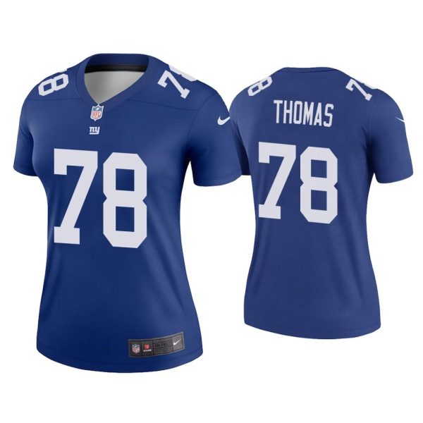 Women Andrew Thomas New York Giants Royal Legend Jersey