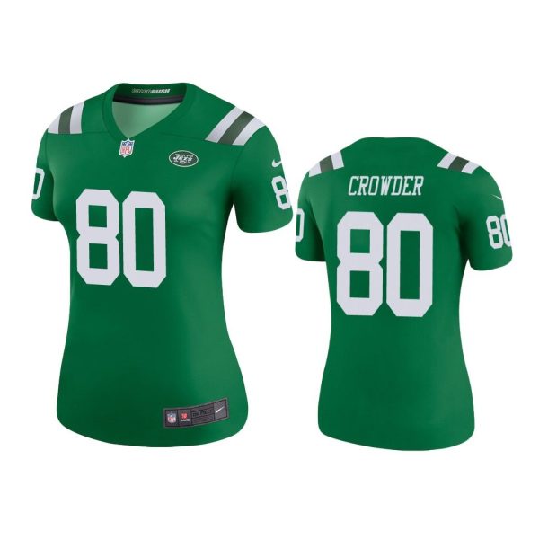 Women Color Rush Legend Jamison Crowder #80 New York Jets Green Jersey