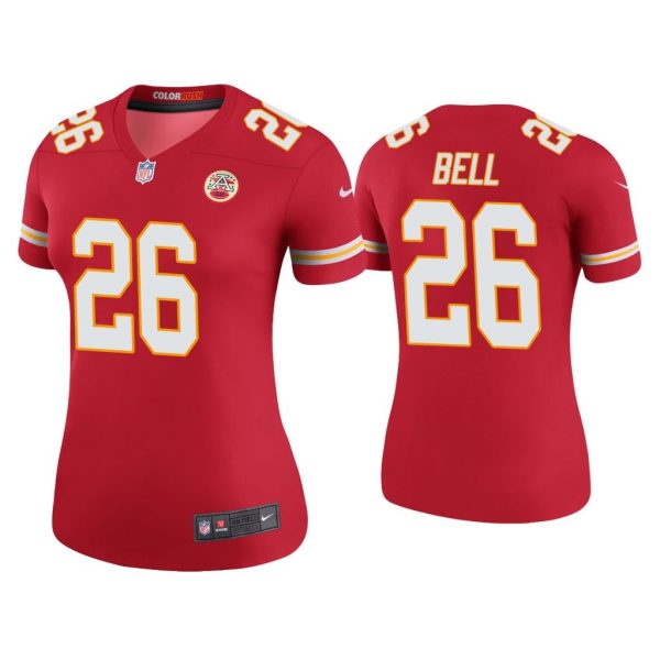 Women Color Rush Legend Le'Veon Bell Kansas City Chiefs Red Jersey
