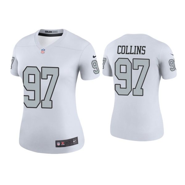 Women Color Rush Legend Maliek Collins Las Vegas Raiders White Jersey