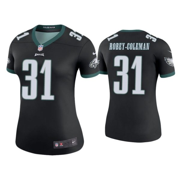 Women Color Rush Legend Nickell Robey-Coleman Philadelphia Eagles Black Jersey