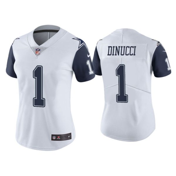 Women Color Rush Limited Ben DiNucci Dallas Cowboys White Jersey