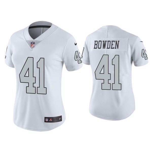 Women Color Rush Limited Lynn Bowden Las Vegas Raiders White Jersey