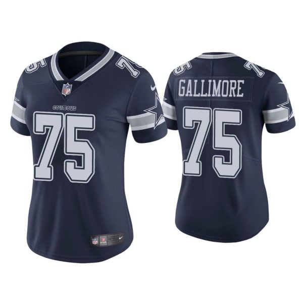Women Dallas Cowboys Neville Gallimore Vapor Limited Navy Jersey