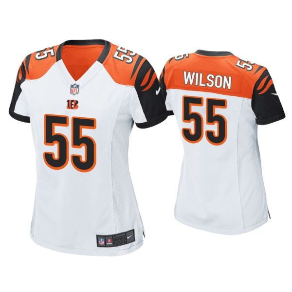 Women Logan Wilson Cincinnati Bengals White Game Jersey