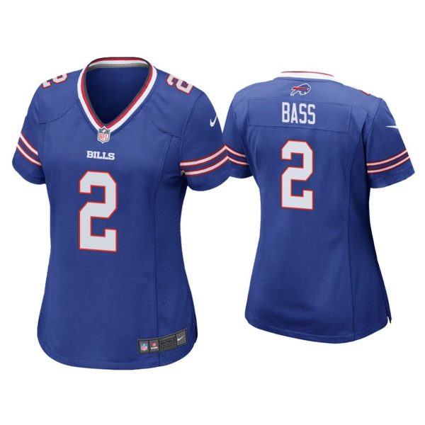 Women Tyler Bass Buffalo Bills Royal Game Jersey