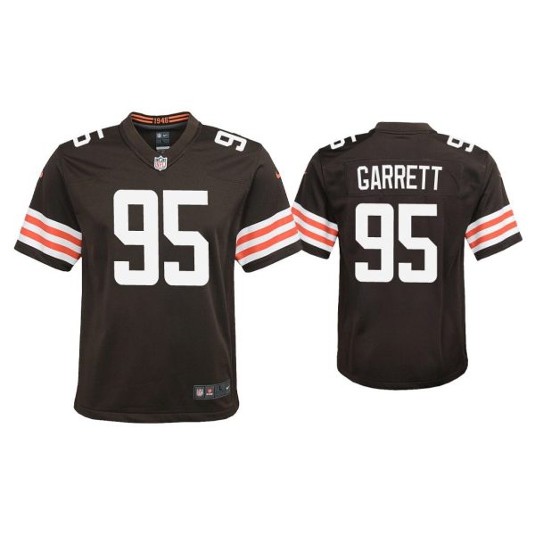 Youth 2020 Myles Garrett Cleveland Browns Brown Game Jersey