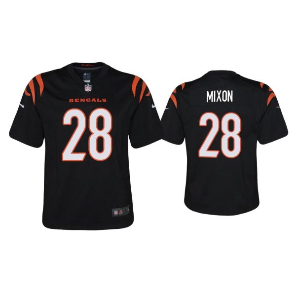 Youth 2021 Joe Mixon Cincinnati Bengals Black Game Jersey