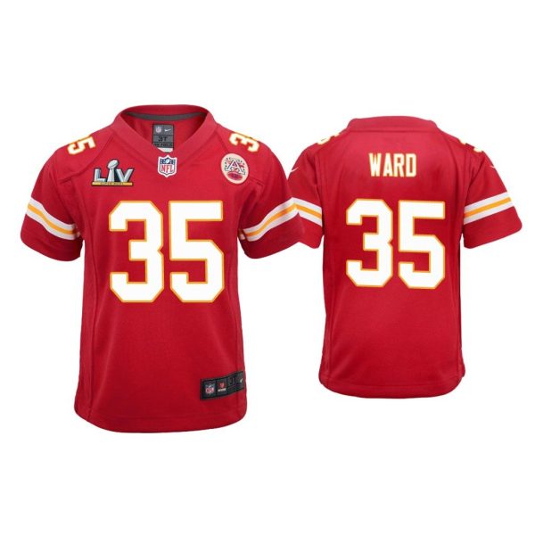 Youth Charvarius Ward Kansas City Chiefs Super Bowl LV Red Game Jersey
