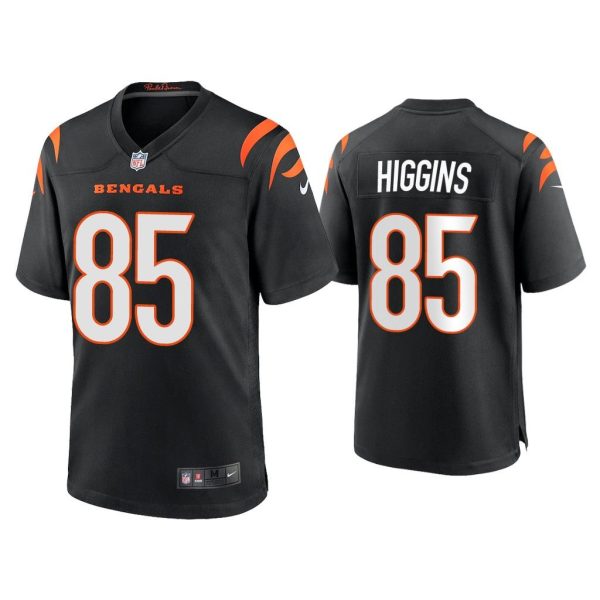 2021 Tee Higgins Cincinnati Bengals Black Game Jersey