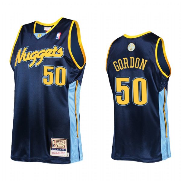 Aaron Gordon #50 Denver Nuggets Mitchell Ness Jersey Navy