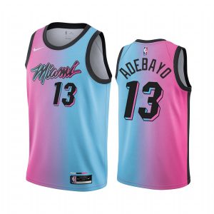 Bam Adebayo Miami Heat Blue Pick City Edition Vice 2020-21 Jersey