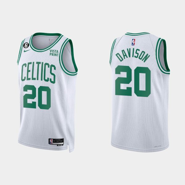 Boston Celtics JD Davison #20 Association Edition White Jersey