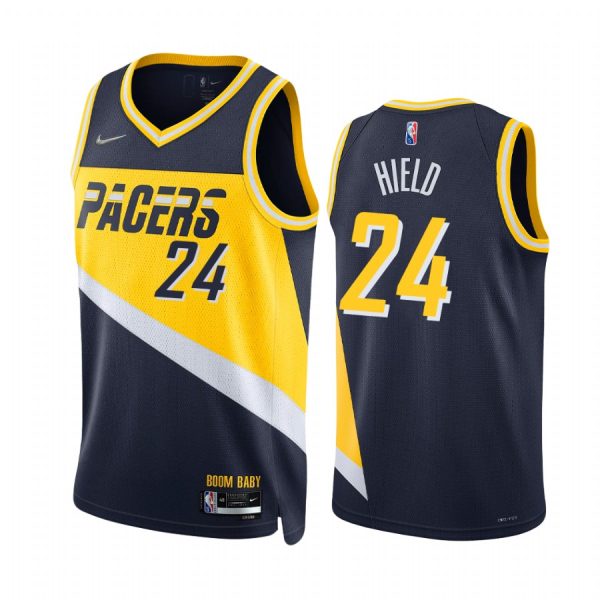Buddy Hield 2022 Indiana Pacers Blue #24 City Edition Jersey Diamond Badge