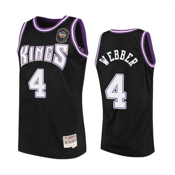 Chris Webber 2021 Naismith Hall Of Fame Sacramento Kings #4 Black Jersey