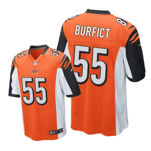 Cincinnati Bengals #55 Orange Men Vontaze Burfict Game Jersey