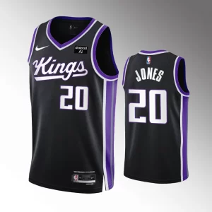 Colby Jones #20 Swingman Sacramento Kings 2023-24 Icon Edition Jersey - Black