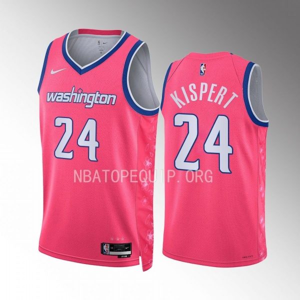 Corey Kispert 2022-23 Washington Wizards Pink #24 City Edition Jersey Cherry Blossom