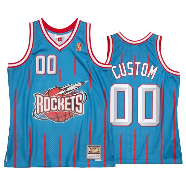 Custom #00 Houston Rockets Reload 2.0 Jersey Blue