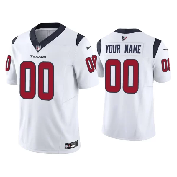 Custom Houston Texans White Vapor F.U.S.E. Limited Jersey