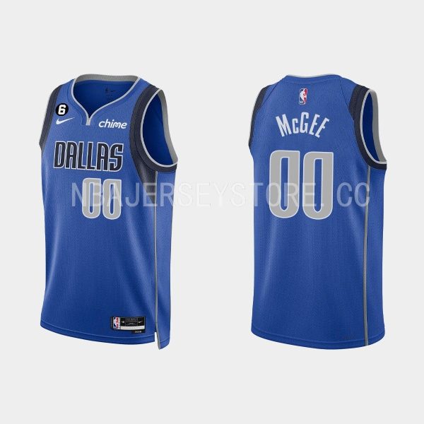 Dallas Mavericks #00 JaVale McGee Icon Edition Royal 2022-23 Jersey