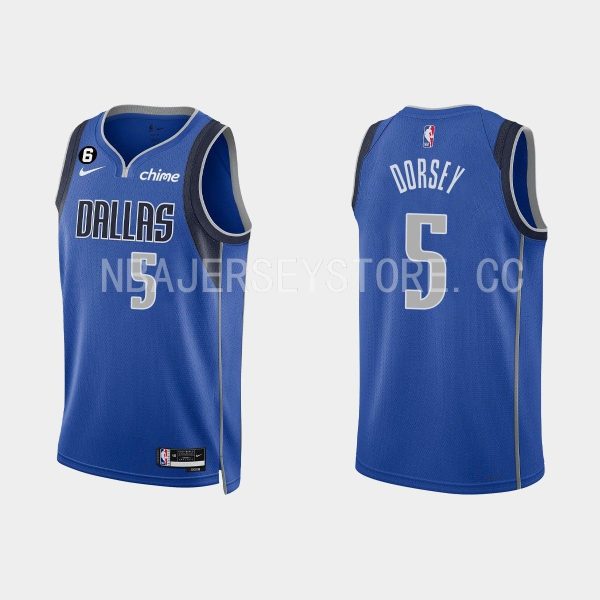 Dallas Mavericks #2 Tyler Dorsey Icon Edition Royal 2022-23 Jersey