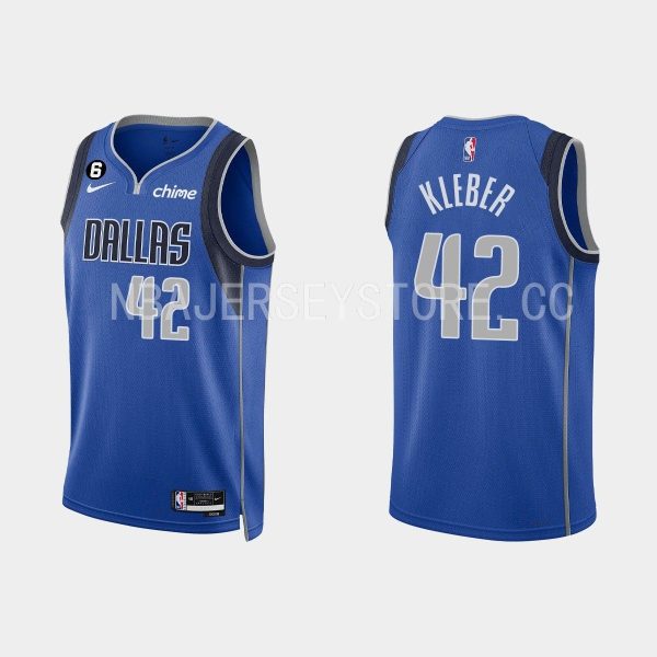 Dallas Mavericks #42 Maxi Kleber Icon Edition Royal 2022-23 Jersey
