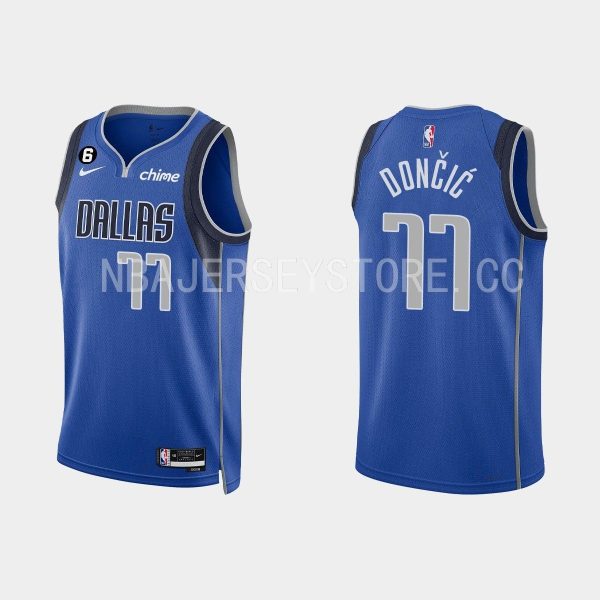 Dallas Mavericks #77 Luka Doncic Icon Edition Royal 2022-23 Jersey