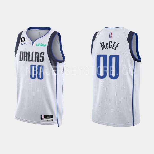Dallas Mavericks JaVale McGee #00 2022-23 Association Edition White Jersey Swingman