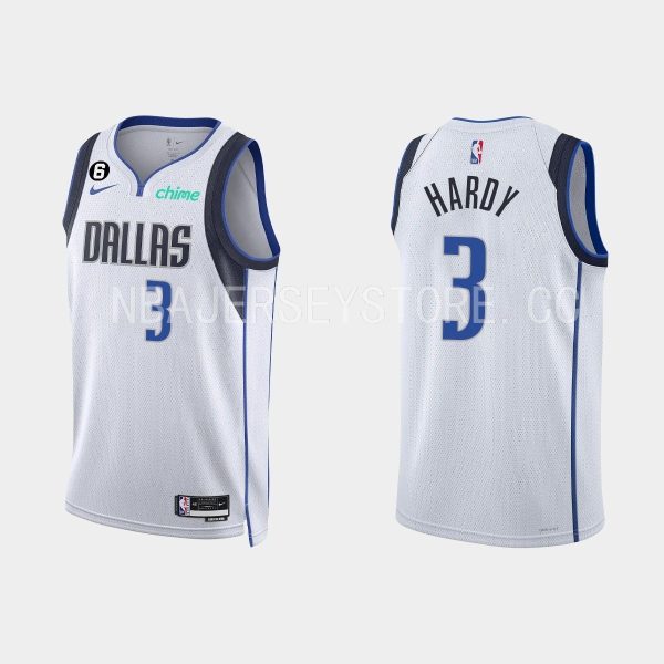 Dallas Mavericks Jaden Hardy #3 2022-23 Association Edition White Jersey Swingman