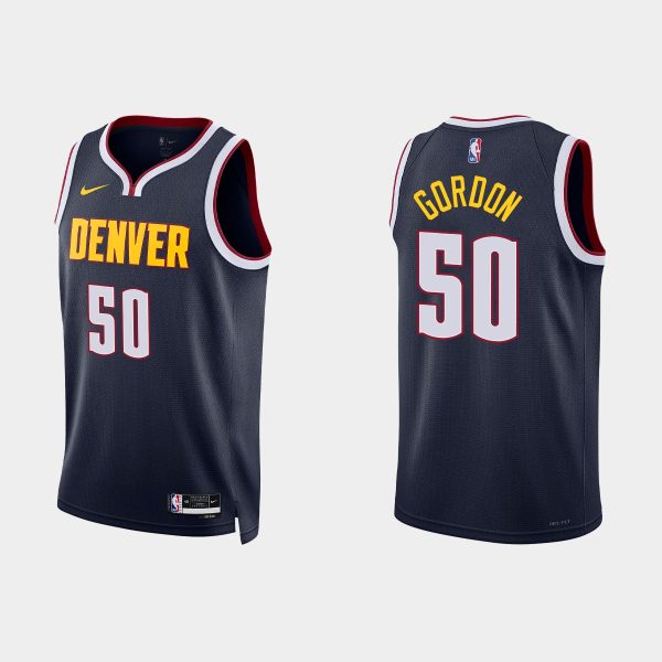 Denver Nuggets #50 Aaron Gordon Icon Edition Navy 2022-23 Jersey