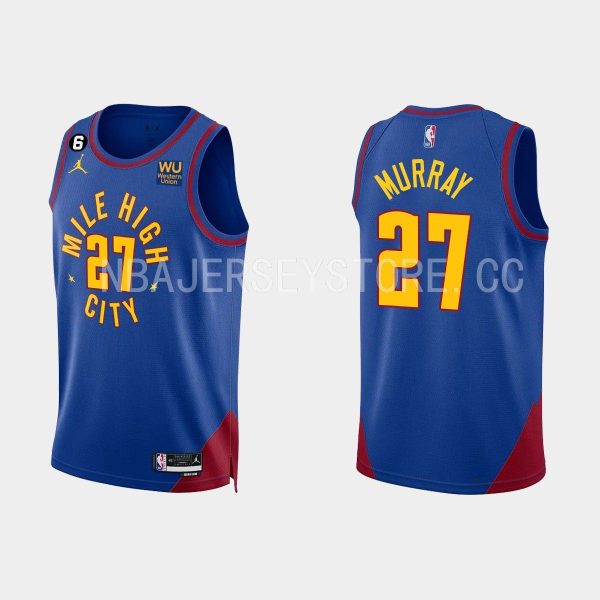 Denver Nuggets Jamal Murray #27 Royal Blue 2022-23 Statement Edition Jersey