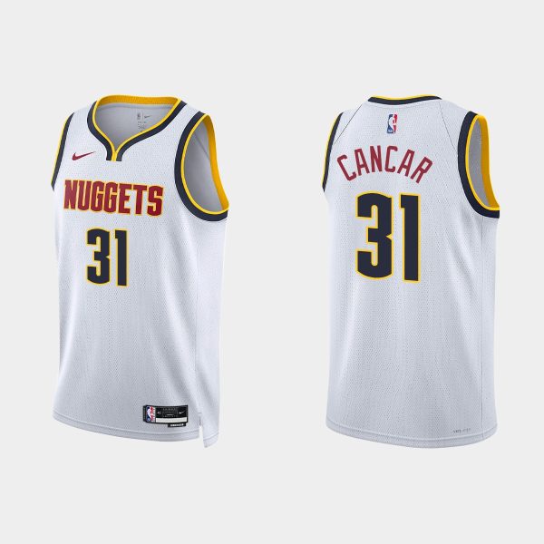 Denver Nuggets Vlatko Cancar #31 2022-23 Association Edition White Jersey Swingman