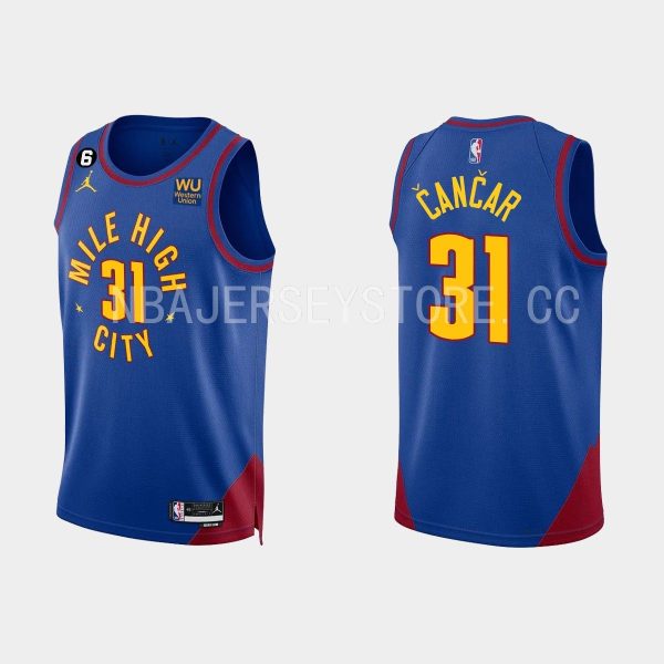 Denver Nuggets Vlatko Cancar #31 Royal Blue 2022-23 Statement Edition Jersey