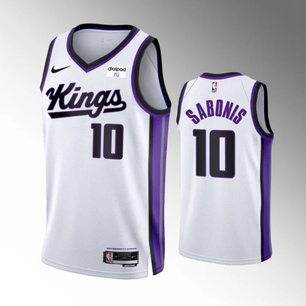 Domantas Sabonis #10 Swingman Sacramento Kings 2023-24 Association Edition Jersey - White