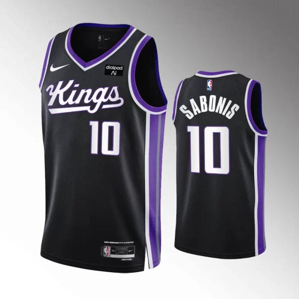 Domantas Sabonis #10 Swingman Sacramento Kings 2023-24 Icon Edition Jersey - Black