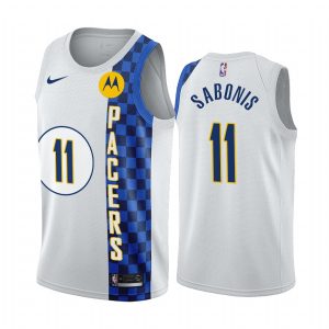 Domantas Sabonis Indiana Pacers 2019-20 White City Jersey