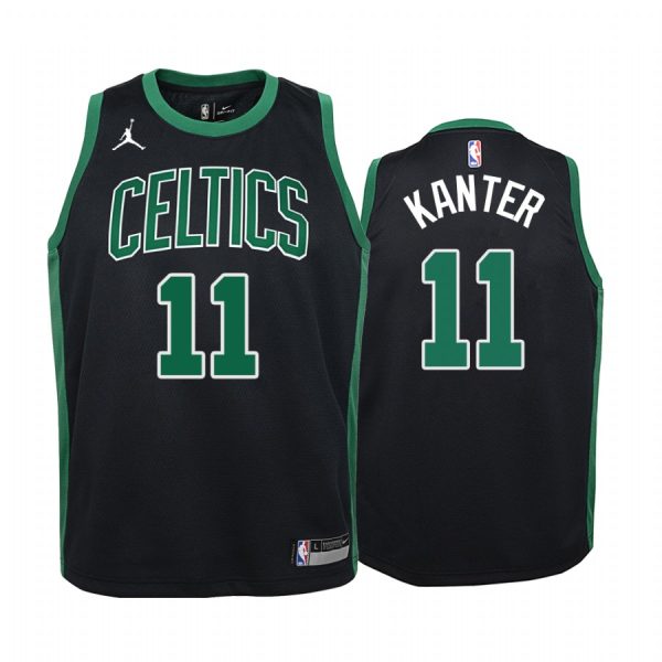 Enes Kanter Boston Celtics Youth Black Statement Jersey Jumpman