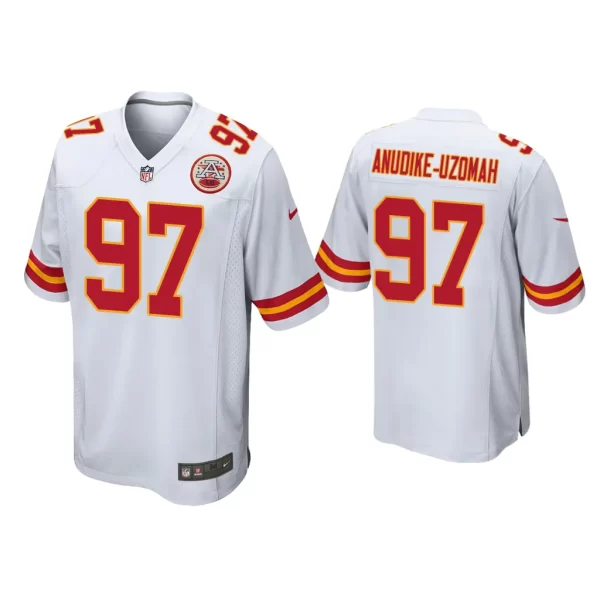 Felix Anudike-Uzomah Kansas City Chiefs White 2023 NFL Draft Game Jersey