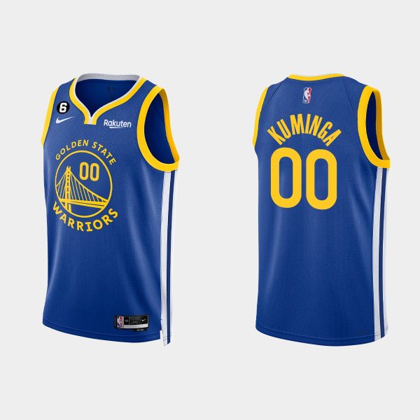 Golden State Warriors #00 Jonathan Kuminga Icon Edition Royal 2022-23 Jersey
