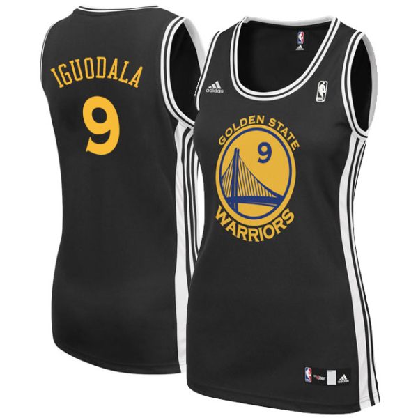 Golden State Warriors #9 Andre Iguodala Women Black Jersey