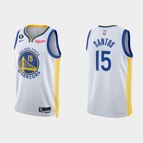 Golden State Warriors Gui Santos #15 2022-23 Association Edition White Jersey Swingman