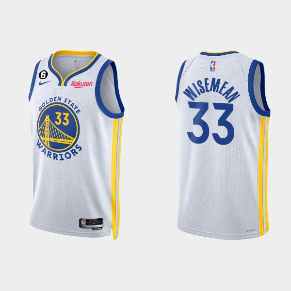 Golden State Warriors James Wiseman #33 2022-23 Association Edition White Jersey Swingman