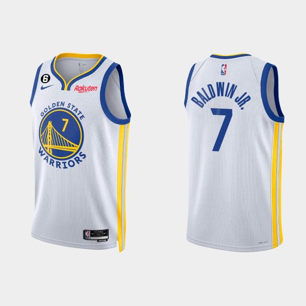 Golden State Warriors Patrick Baldwin Jr. #7 2022-23 Association Edition White Jersey Swingman