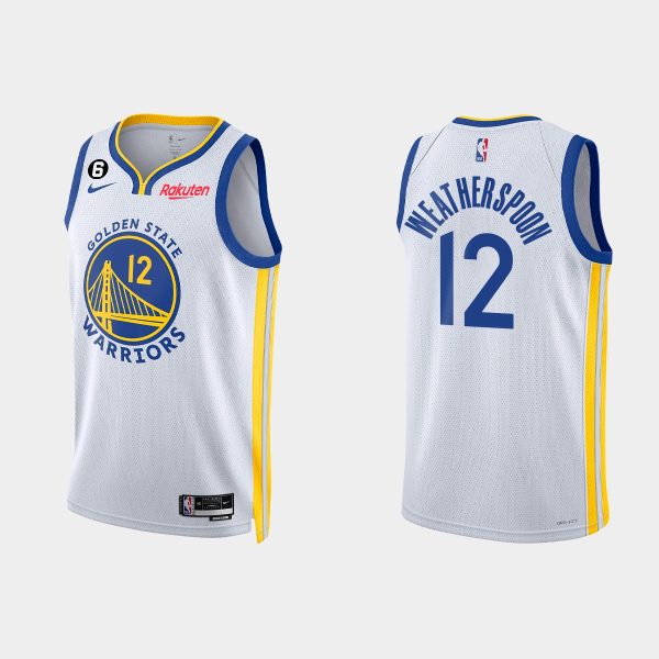 Golden State Warriors Quinndary Weatherspoon #12 2022-23 Association Edition White Jersey Swingman